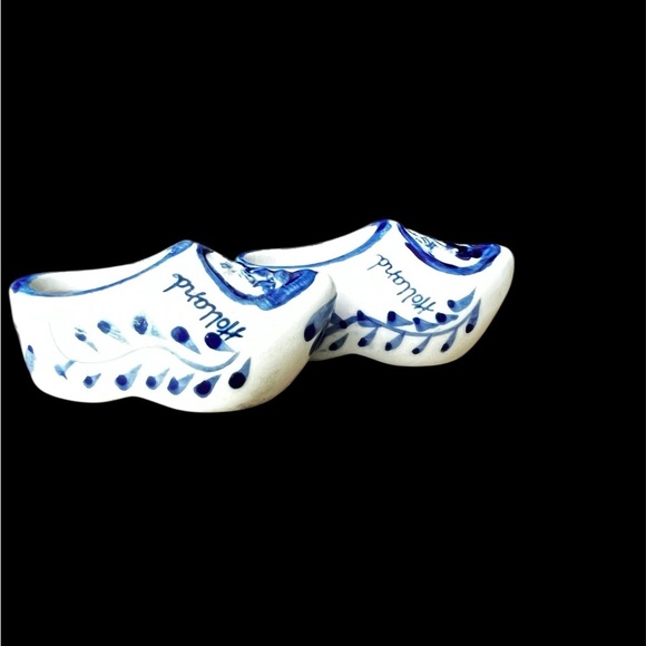 Blue and White Ceramic Clogs - Picture 3 of 5